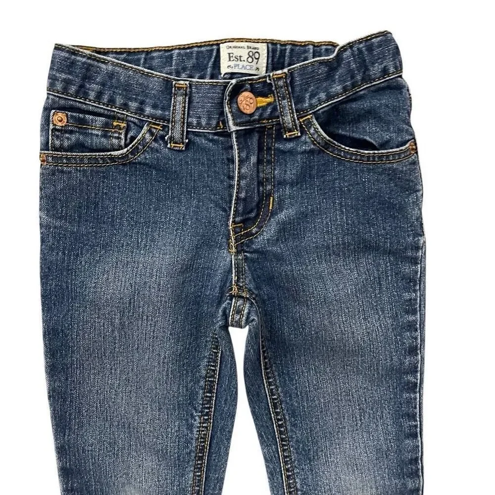 The Children’s Place Girls Size 6 Skinny Stretch Denim Jeans Adjustable Waist